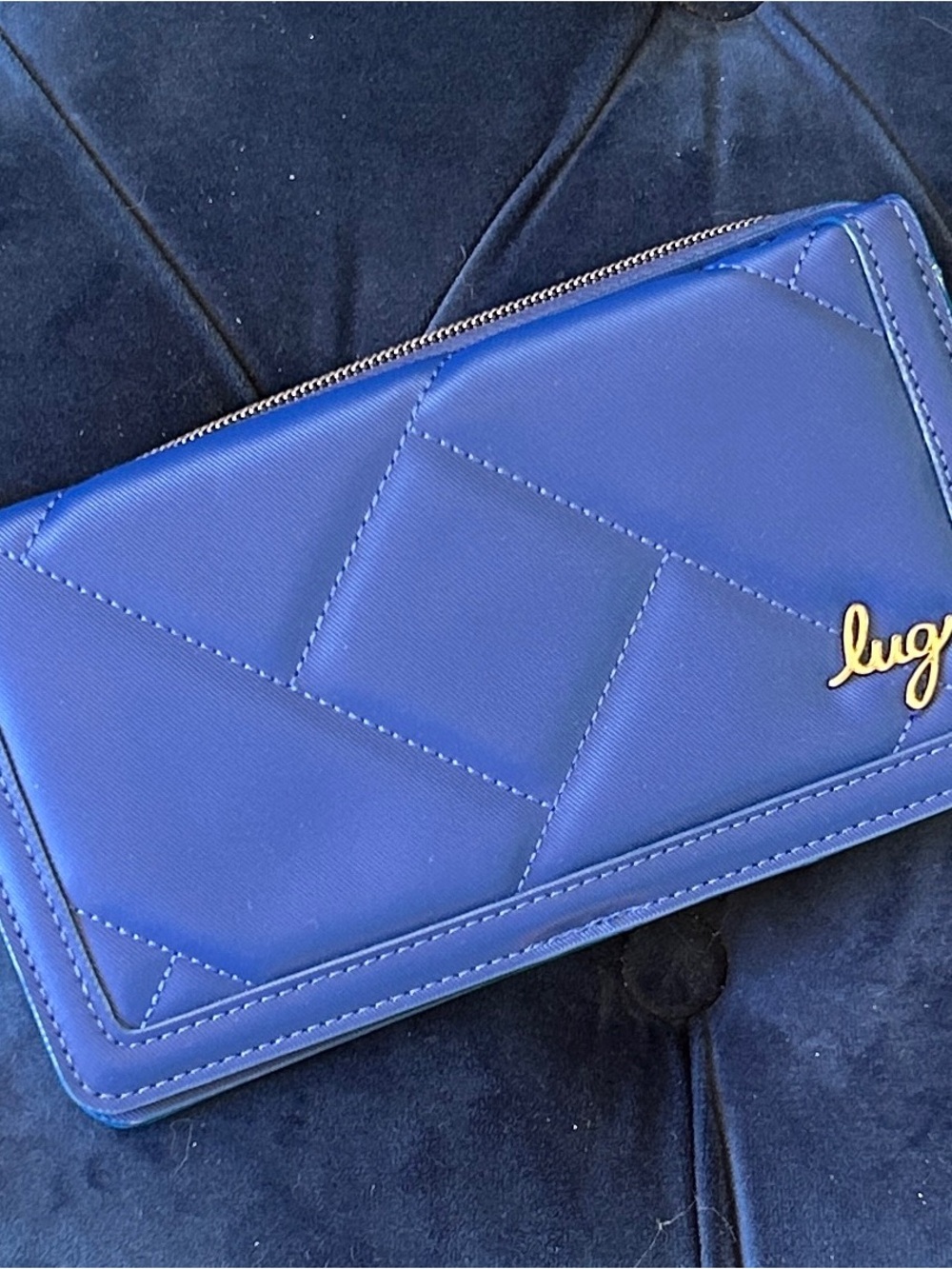 Lug Matte Luxe VL Surrey RFID Wallet - Sapphire Blue - NWOT